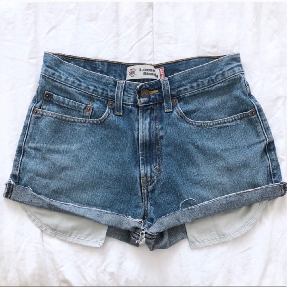 Levi’s 569 High Wasted Denim Shorts